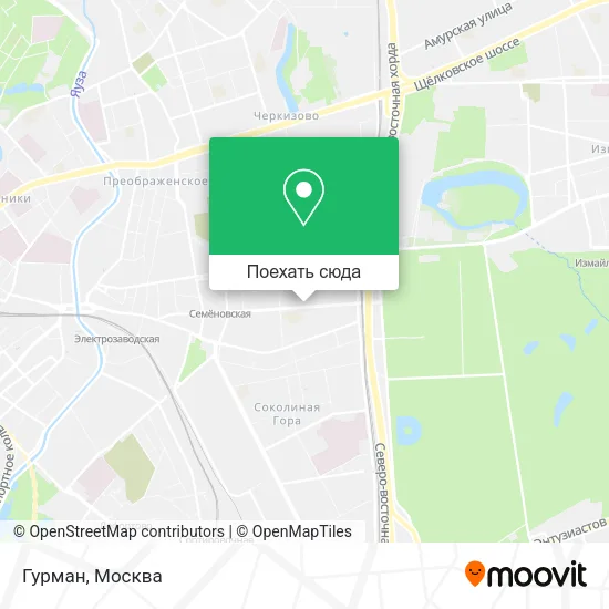 Карта Гурман