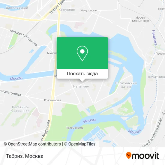 Карта Табриз