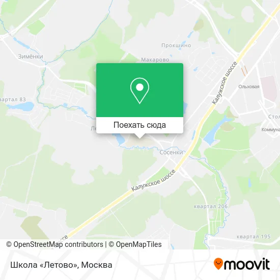 Карта Школа «Летово»