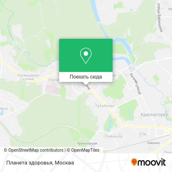 Карта Планета здоровья