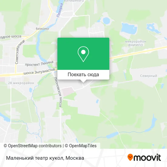 Карта Маленький театр кукол