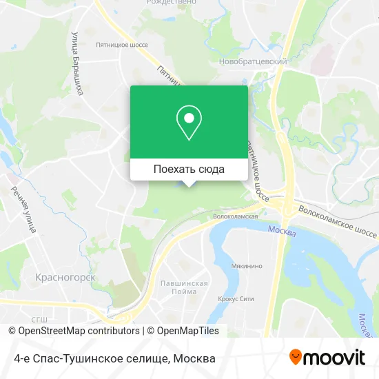 Карта 4-е Спас-Тушинское селище