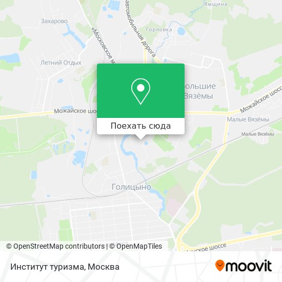 Карта Институт туризма