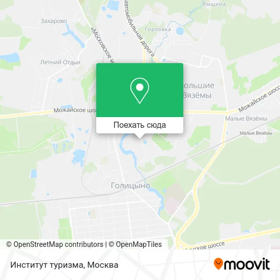 Карта Институт туризма