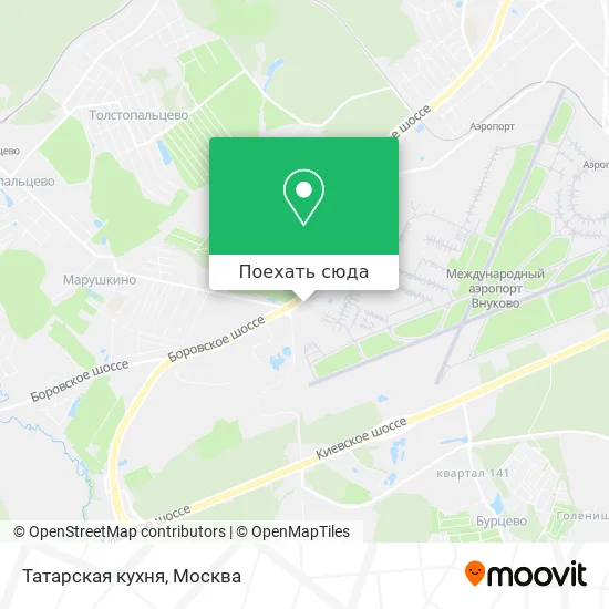 Карта Татарская кухня