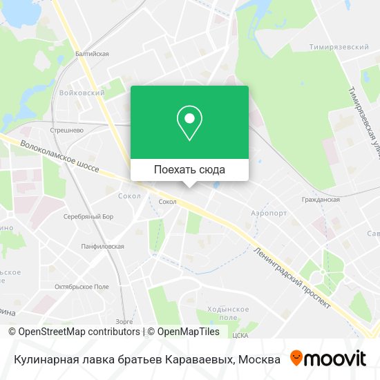 Карта Кулинарная лавка братьев Караваевых