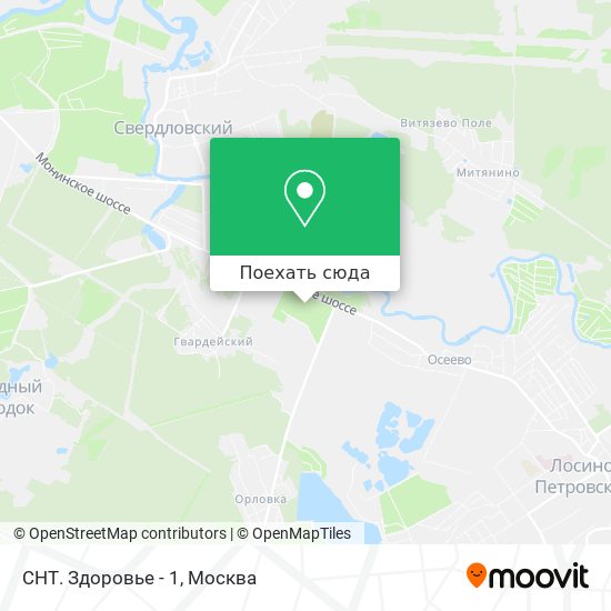 Карта СНТ. Здоровье - 1