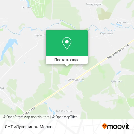 Карта СНТ «Лукошино»