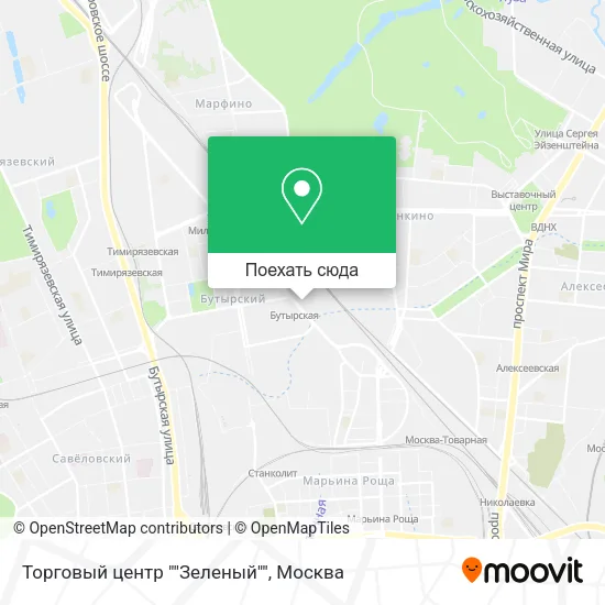 Карта Торговый центр ""Зеленый""