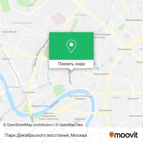 Карта Парк Декабрьского восстания