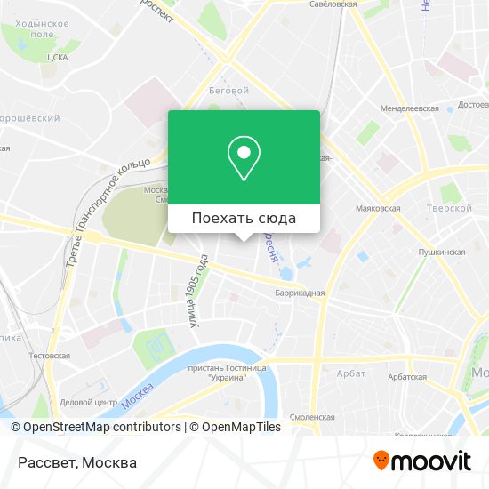Карта Рассвет