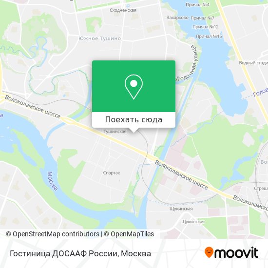 Карта Гостиница ДОСААФ России