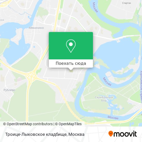Карта Троице-Лыковское кладбище