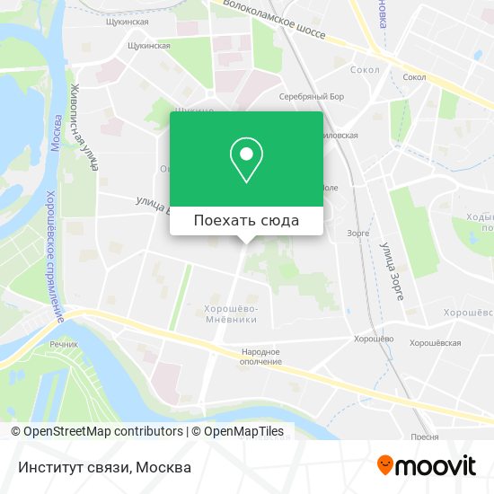 Карта Институт связи