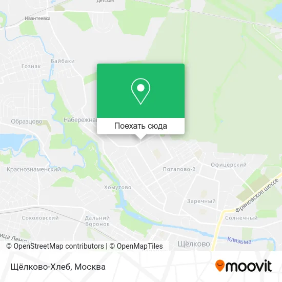 Карта Щёлково-Хлеб