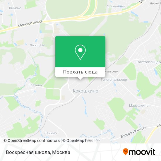 Карта Воскресная школа