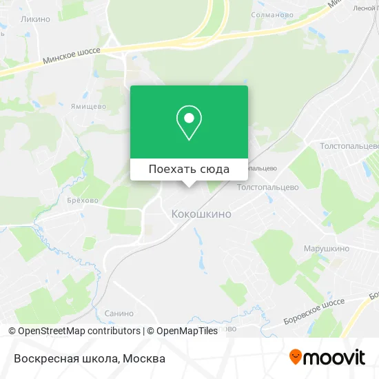 Карта Воскресная школа