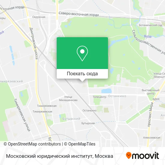 Карта Московский юридический институт