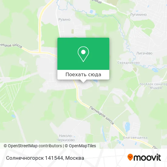Карта Солнечногорск 141544