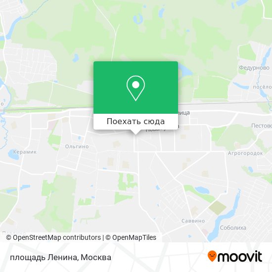 Карта площадь Ленина