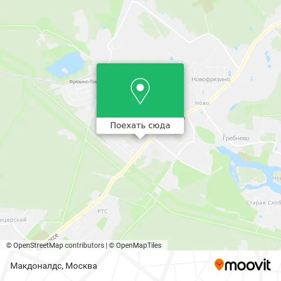 Карта Макдоналдс