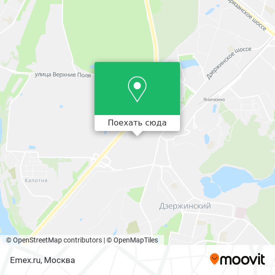 Карта Emex.ru