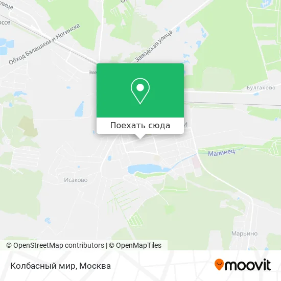 Карта Колбасный мир