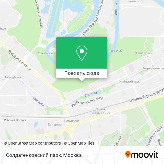 Карта Солдатенковский парк