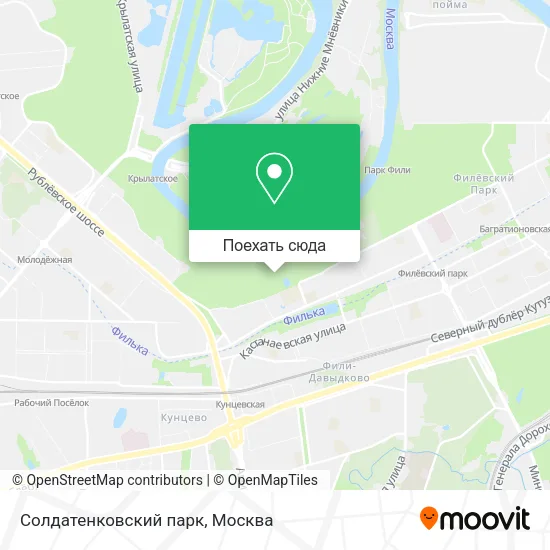 Карта Солдатенковский парк