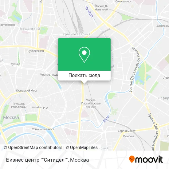 Карта Бизнес-центр ""Ситидел""