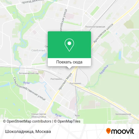 Карта Шоколадница