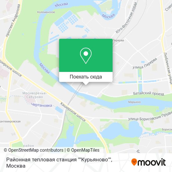 Карта Районная тепловая станция ""Курьяново""