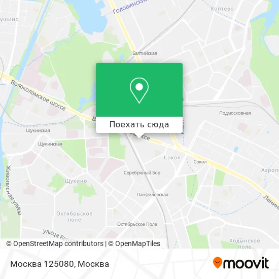 Карта Москва 125080