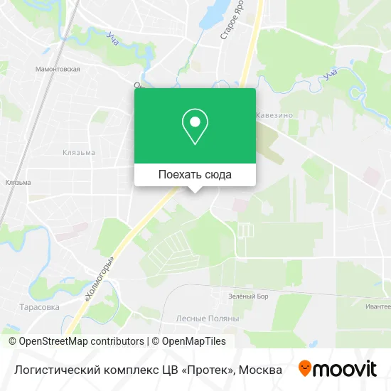 Карта Логистический комплекс ЦВ «Протек»