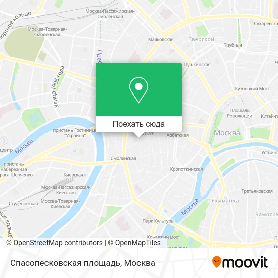 Карта Спасопесковская площадь