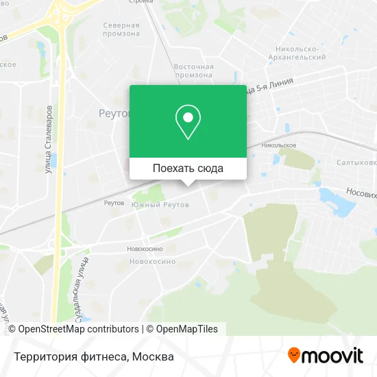 Карта Территория фитнеса