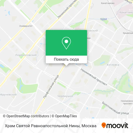 Карта Храм Святой Равноапостольной Нины