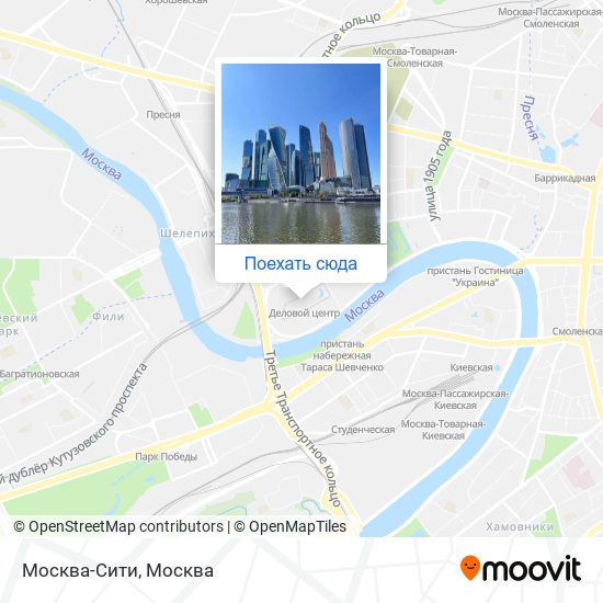 Карта Москва-Сити