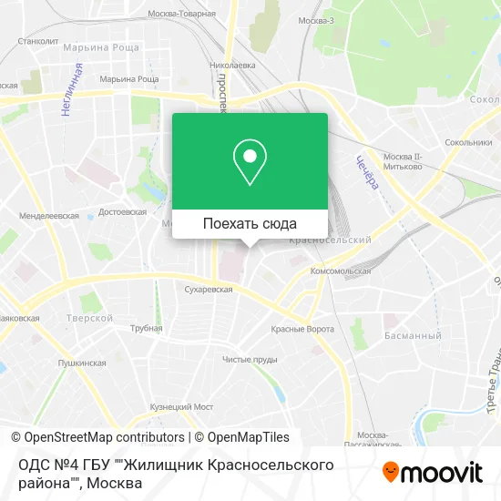 Карта ОДС №4 ГБУ ""Жилищник Красносельского района""