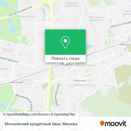 Карта Московский кредитный банк