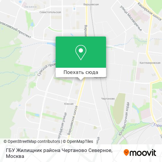 Карта ГБУ Жилищник района Чертаново Северное