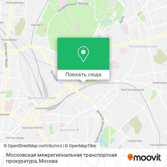 Карта Московская межрегиональная транспортная прокуратура