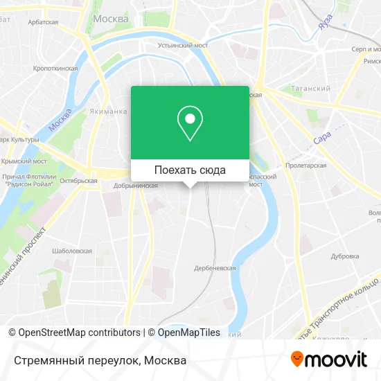 Карта Стремянный переулок