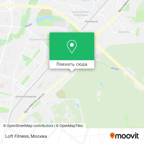 Карта Loft Fitness