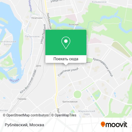 Карта Рублёвский