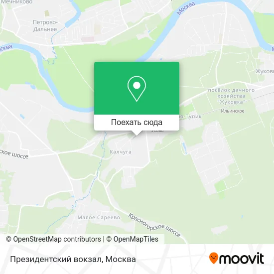 Карта Президентский вокзал