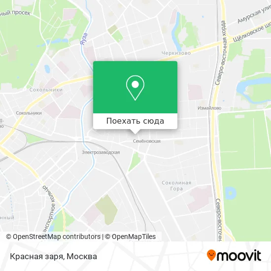 Карта Красная заря