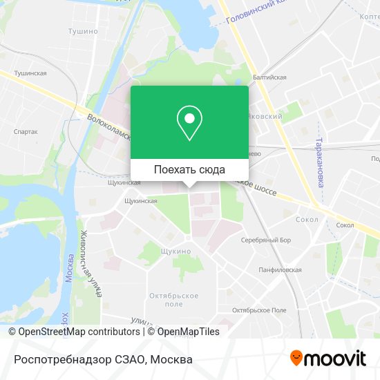 Карта Роспотребнадзор СЗАО