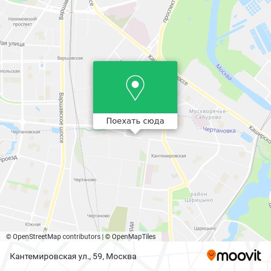 Карта Кантемировская ул., 59