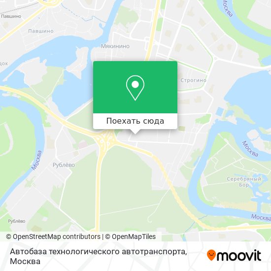Карта Автобаза технологического автотранспорта
